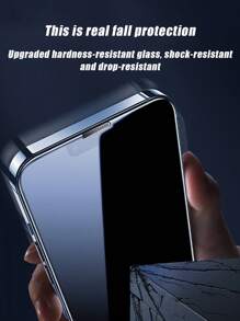3 Peças Protetor de Tela de Telefone de Vidro Temperado Fosco HD, À prova de poeira, À prova d'água, Compatível com a Série 11-16 e todos os Cases de Telefone, Anti-impressão digital, Anti-queda, Anti-arranhão, Anti-colisão, Proteção de Privacidade