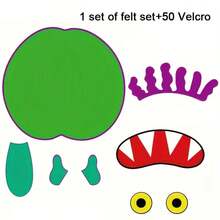 BELLKIDS 11 件/套(棕熊,棕熊,你看到了什么?)毛毡故事套装,讲故事表演道具,蒙特梭利玩具,感官认知,阅读游戏,毛毡玩具,适用于课堂,家庭,亲子互动道具,学生教具 - 彩色 - 查看 19