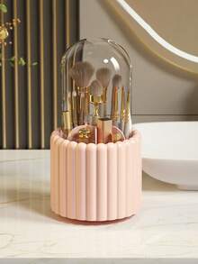 1PC 360 ° Rotating Cosmetics Transparent Storage Box Multifunctional Student Stationery Pen Holder Waterproof Dustproof Bathroom Storage Box Makeup Brush Desktop Storage Tube Large Capacity Detachable Desktop Storage Rack Rotating Pen Holder Desktop Dressing Table Skin Care Product Storage Rack,Gifts For Women,Christmas Gifts,Gift Ideas For Women,Room Decor - Multicolor - View 18