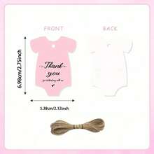 50pcs Pink Clothing Gift Tags With Strings, Suitable For Thanksgiving Gifts, Gender Reveal Party Favors, Wedding, Graduation, Birthday And Anniversary Decorations. Princess Themed Paper Tags Fit For Christmas, Halloween, Valentine S Day, Mother S Day, Graduation Decorations