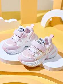 1 双男女款网眼休闲厚底运动鞋，带钩环扣，易于穿着，衬里舒适，适合春秋季节