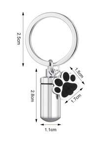 1 狗骨灰纪念品 - 宠物骨灰罐 狗钥匙扣 - 个性化火葬钥匙扣 骨灰罐 - 宠物纪念 狗爪钥匙扣 - 宠物骨灰纪念品 - 彩色 - 查看 8