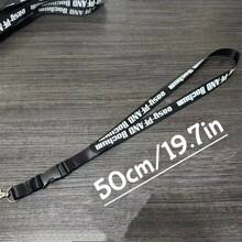 10/20/30PCS[Custom]Personalized CustomPrinted Lanyard, PersonalizedPolyester Fiber Full Text CustomLanyard,Multiple Colors For You ToChoose, LD Pass Badge Neck StrapLabel Holder Office School Nurse