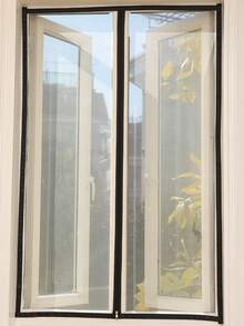 1 Màn chống muỗi tự dính có khóa kéo - Một kích thước phù hợp với tất cả, dễ vệ sinh"Màn chống muỗi và côn trùng - Thiết kế tự dính, có khóa kéo, phù hợp với hầu hết các cửa sổ - trắng - Xem 6