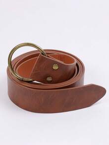 1 件中世纪骑士服装配饰文艺复兴皮带男士时尚皮带腰带适用于连衣裙牛仔裤配金色圆扣