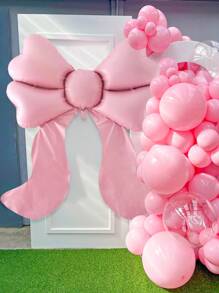 1 Stück 150 cm extra großer rosa Schleifenballon, mittelgroßer matter hellrosa Schleifenfolienballon, für Schleifen Dekoration, Geburtstag, Valentinstag, Hochzeit, Fotoshooting Dekoration, Prinzessin Geburtstagsparty, Bridal-Shower, Junggesellinnenabschied, Jahrestag