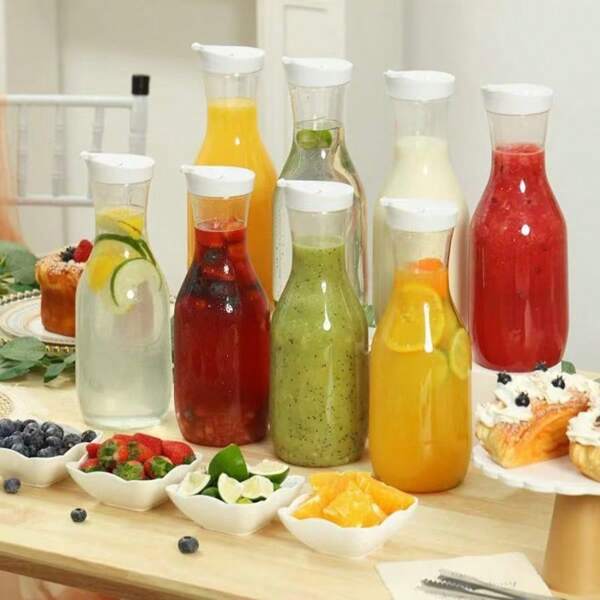 Dispensador de bebidas, alcohol, bubble tea de gran capacidad y sellado - Caja de almacenamiento a prueba de humedad y anti-insectos con tapa abatible, adecuado para la organización de la cocina