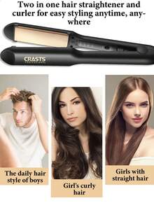 CRASTS 一键开关直发器，快速加热平板夹，两用美发工具 - 美規A型插(110-127V) - 查看 6