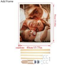 1 Customized Canvas Poster With DIY Frame Or Frameless Poster, Print Your Personalized Photo As A Gift On Canvas, Wall Decoration Painting, Mural, Hanging Painting, Canvas Printing, Canvas Poster, Canvas Wall Decoration, Poster Printing. It Is The Perfect Gift For Boyfriends, Family, Sons, Daughters, Students, Pets, Family, Birthdays, Weddings, Anniversaries, Suitable For Living Rooms, Bedrooms, And Offices