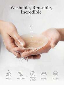 2pcs Premium Packaging Reusable Silicone Nipple Cover Boob Pads, Non-Adhesive Washable Nipple Pasties Women, Suitable Wedding Dress, Backless Dress, Photography, Evening Gown, Party Accessories 5INF - Màu be - Xem 6