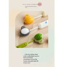 1/2件电动牙刷头保护套，便携式牙刷头收纳盒，卡通牙刷头套，适合旅行和居家使用，防尘透气 - 彩色 - 查看 5