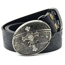 Men's Leather Belt Outdoor Multifunctional Belt With Knife Suitable For Men's Gift - XiaoshiziBK - View 1