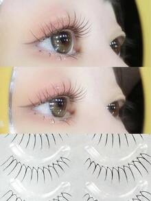 5 Cặp lông mi giả kiểu tự nhiên, lông mi giả kiểu cổ tích, làm thủ công, hình chữ U, mềm mại, dễ thương, kiểu hoạt hình dành cho nhóm bạn gái, 8-12mm, thân lông mi trong suốt, tự nhiên và dày, lông mi giả kiểu cổ tích, lông mi giả kiểu mắt mèo, cosplay, kiểu hoạt hình - Có thể tái sử dụng, bao bì đa năng, phù hợp cho người mới bắt đầu. - Mi tự nhiên - Xem 4