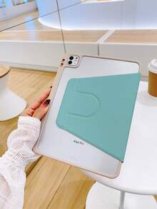 360 度旋转保护壳带笔架，适用于 iPad 第 10 代、iPad Air 4/5/6 10.9/11 英寸平板电脑，防刮，可调节支架 - 粉色 - 查看 3