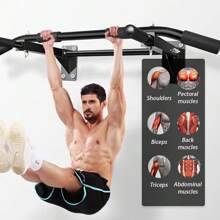 DDCAQIOUA Dispositivo de dominadas montado en la pared, esencial para el entrenamiento físico en casa, soporte de peso cada vez más grueso, entrena la fuerza de las manos y los hombros, adecuado para entusiastas del fitness.