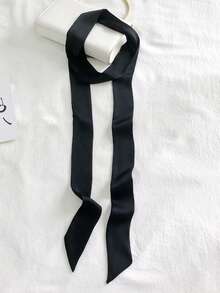 1pc Women Bandana Polka Dot Narrow Long Scarf, Pointed End, Versatile For Tying On Bags, Shirts, Fashion Scarves For Dress - Polka Dot Silk Scarf - View 21