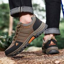 Men's New Low-Top Boots, Outdoor Hiking Comfortable Hunting Walking Shoes, Daily Work Sports Casual Shoes