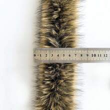 1 件 2 米仿浣熊毛饰边，适用于外套、汉服、鞋子、靴子、披风的服装配饰 - 彩色 - 查看 3