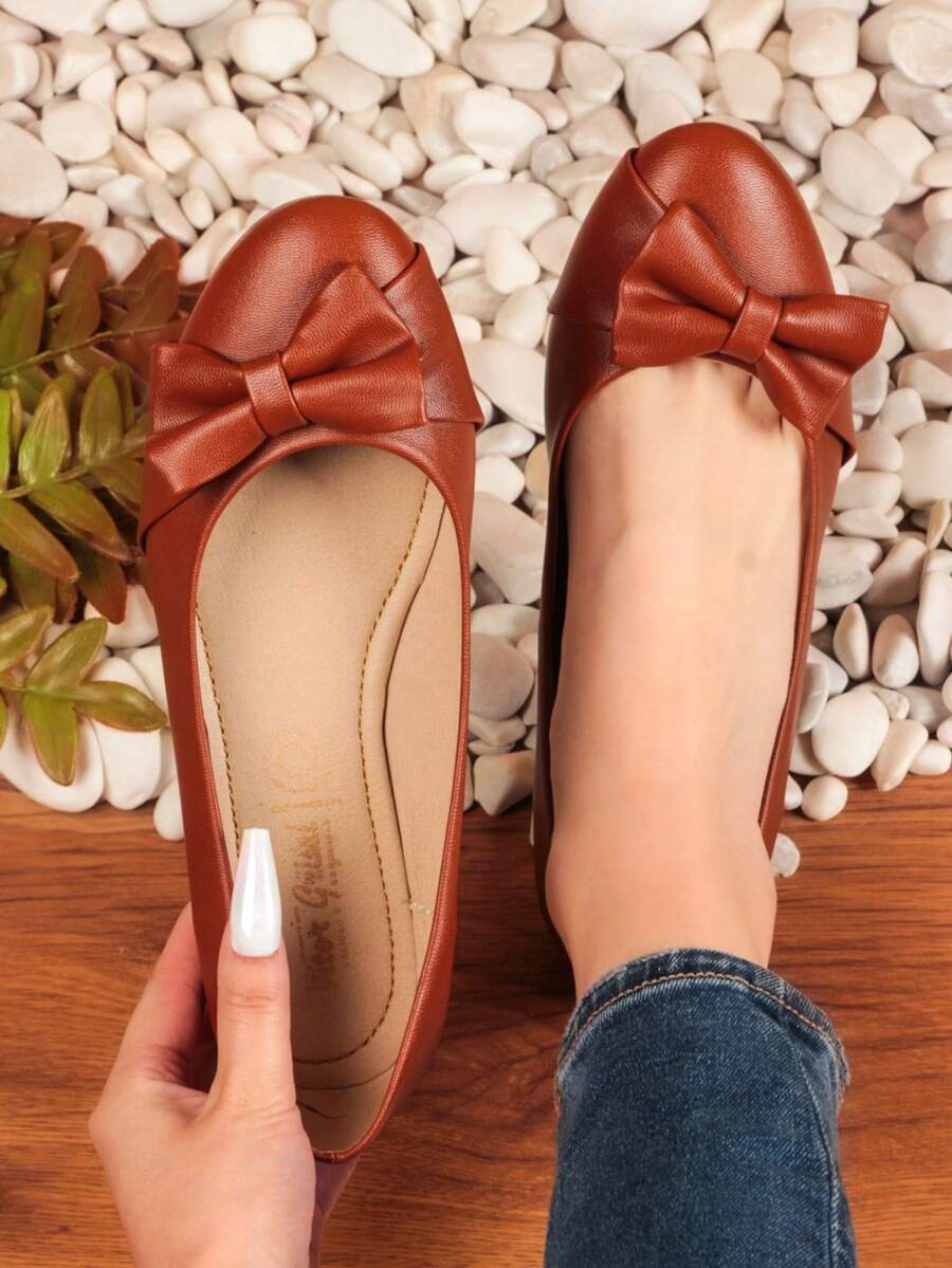 Women Flats - Brown - View 1