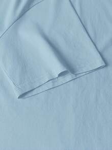 Marvel co-branded ribbed cotton men's t-shirt, Marvel Heroes Assemble print, college style spring and summer new sports men's clothing, fashionable soft and breathable men's bean green short-sleeved tops - 豆綠色 - 查看 5