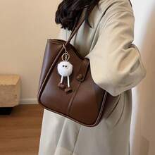 Women Tote Bags - 棕色 - 查看 1