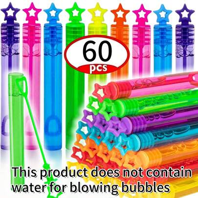 36/48/60 件迷你泡泡棒、空泡泡瓶、心形魔棒、生日派对礼物、婚礼宾客礼物