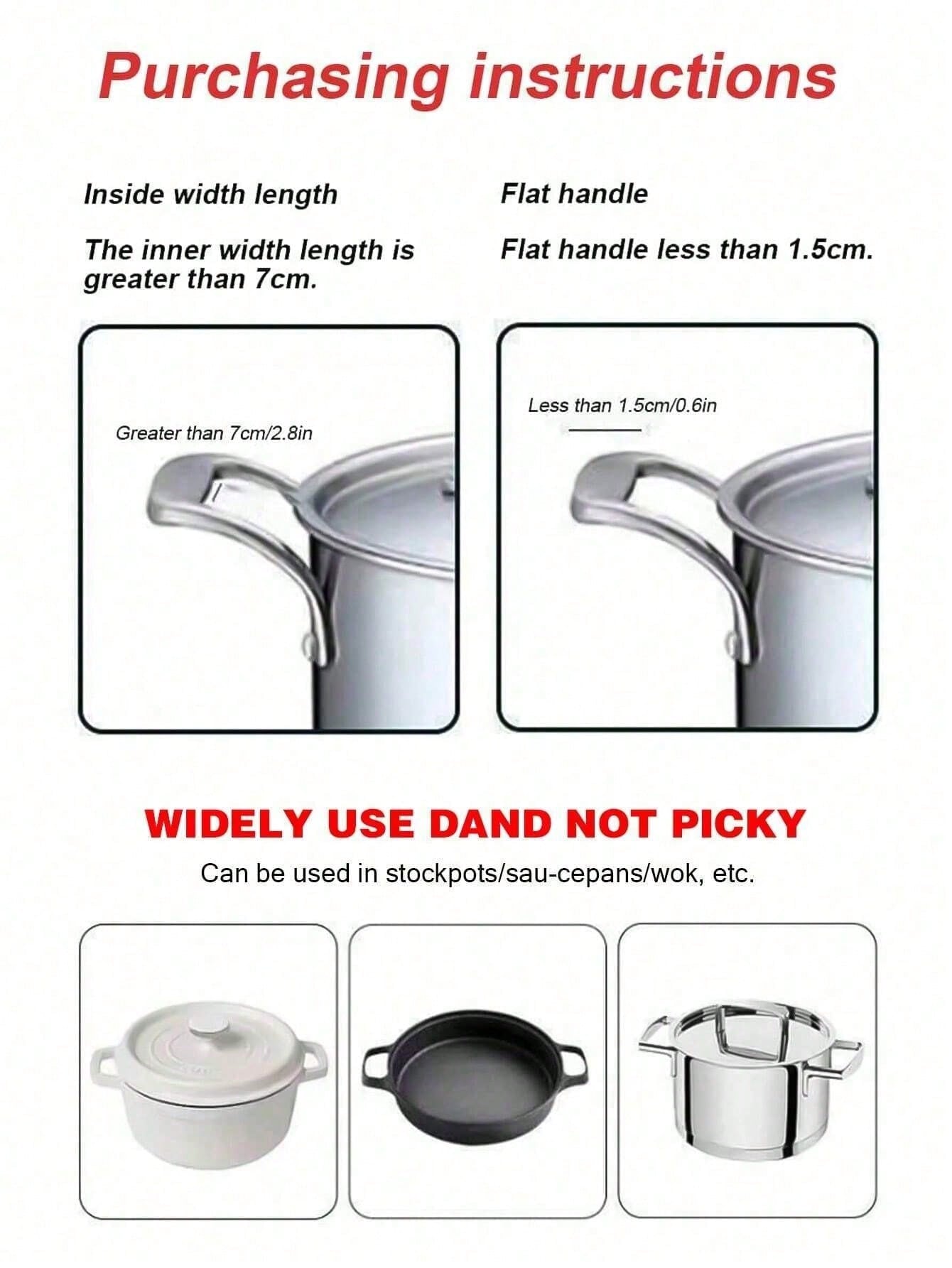 مجموعة من 2 قطع من غطاء مقبض الإناء السيليكوني من...