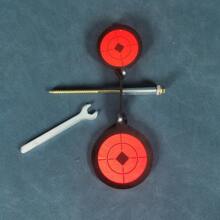 Thickened, Durable And Strong 3mm Stainless Steel Double Round Wooden Pole Tree Target For Slingshot Practice