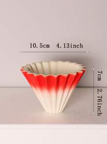 1 Reusable Ceramic Coffee Filter, Multi-Colour Options, Easy To Clean, Origami Style Filters Quickly, Suitable For Use At Home And In The Office