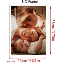 1 Customized Canvas Poster With DIY Frame Or Frameless Poster, Print Your Personalized Photo As A Gift On Canvas, Wall Decoration Painting, Mural, Hanging Painting, Canvas Printing, Canvas Poster, Canvas Wall Decoration, Poster Printing. It Is The Perfect Gift For Boyfriends, Family, Sons, Daughters, Students, Pets, Family, Birthdays, Weddings, Anniversaries, Suitable For Living Rooms, Bedrooms, And Offices