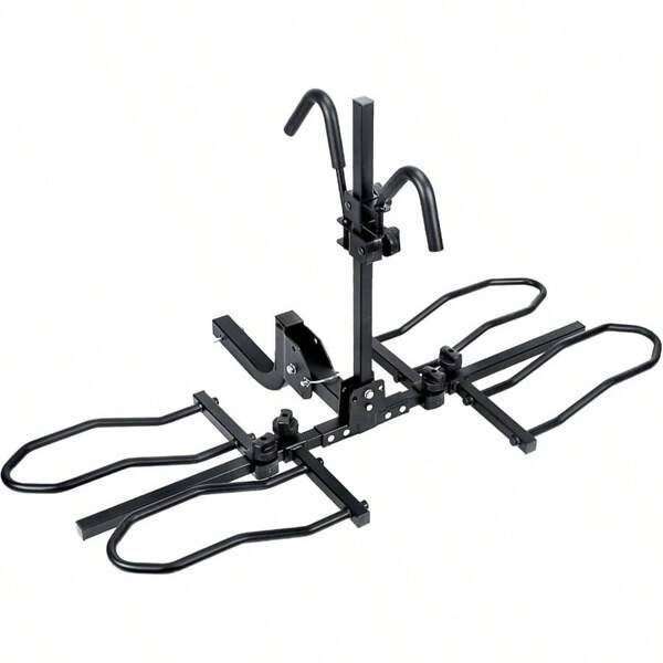 2Bike Rack Itch Mount Platform  Bike Racks For Bikes, Electric EBikes, Fat Tire, Bikes And M, Tilting Folding EBike Rack For Trailer Car SUV Pickup Truck RV   2 Inch Reiver