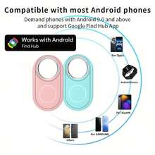 RSH 4 Packs Smart Tag For Android, Wireless Smart Tracker, Works For Google Find My App (Only For Android), Worldwide Positioning Device, For Keys, Bags, Wallets, Pet, Bicycle, Elderly, Suitcases(Mobile Phone System Requinements: Requires Android 9 Or Later) - Multicolor - View 5