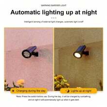 2/1 Pieces Outdoor Solar Spotlight Landscape Lights, Adjustable Auto On/Off Flag Lights, Outdoor IP43 Waterproof Lights Landscape LED Lights Lighting Ground Lights Lawn Lights For Decorative Lighting For Gardens, Swimming Pools, Trees, Ponds And Yards - Ánh sáng màu - Xem 8