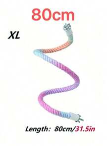 1pc Colorful Flexible Climbing Rope With 2 Metal Ends And Threaded Buckle, Suitable For Parrots, Bird Cage Stands, Chair Poles, Toys, Random Colors And Styles, All Seasons - Multicolor - View 17