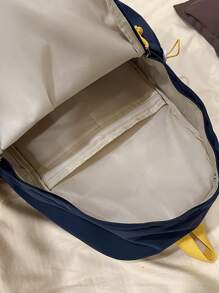 Mochila Minimalista Novo para Escola, Bolsa para Laptop de Grande Capacidade para Estudantes com Pingente Fofo Incluído