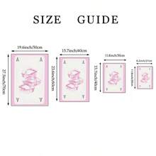 1/3 幅豹纹猎豹图案墙画，8 号幸运球图案帆布画，粉色少女风海报，优雅装饰画，适合卧室、客厅或宿舍，送她的礼物，不含画框 - 彩色 - 查看 5