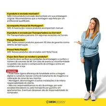 Kit 02 Gabinetes Armário Banheiro Multiuso Ivy 60cm 100% MDF BP com 01 Gaveta Branco - Desk Design