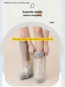 2 Stücke/Set Regenmantel + Wasserdichte Schuhüberzüge, dickerer Ganzkörper-Regenmantel für Erwachsene, unisex leicht tragbare Regenjacke, gerade geschnittene wasserdichte Schuhüberzüge, Schutz vor Staub und Regen