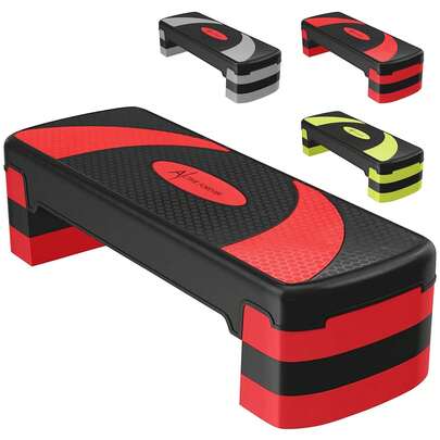  ACTIVE FOREVER Steppers For Exercise , Aerobic Step Board And Height Adjustable, Non-Slip Fitness Stepper Equipment For Exercise Workout Home Office