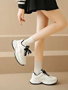 Women's Chunky Sneakers, 2025 New Arrivals, Thick Sole Casual Comfortable Breathable Athletic Shoes
