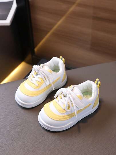 1 双幼儿软底舒适防滑步行鞋，男婴/女婴休闲帆布运动鞋