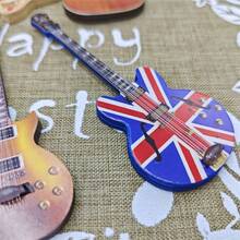 迷你吉他模型、微型乐器装饰、小房子配件、收藏品和爱好礼物 - 彩色 - 查看 6