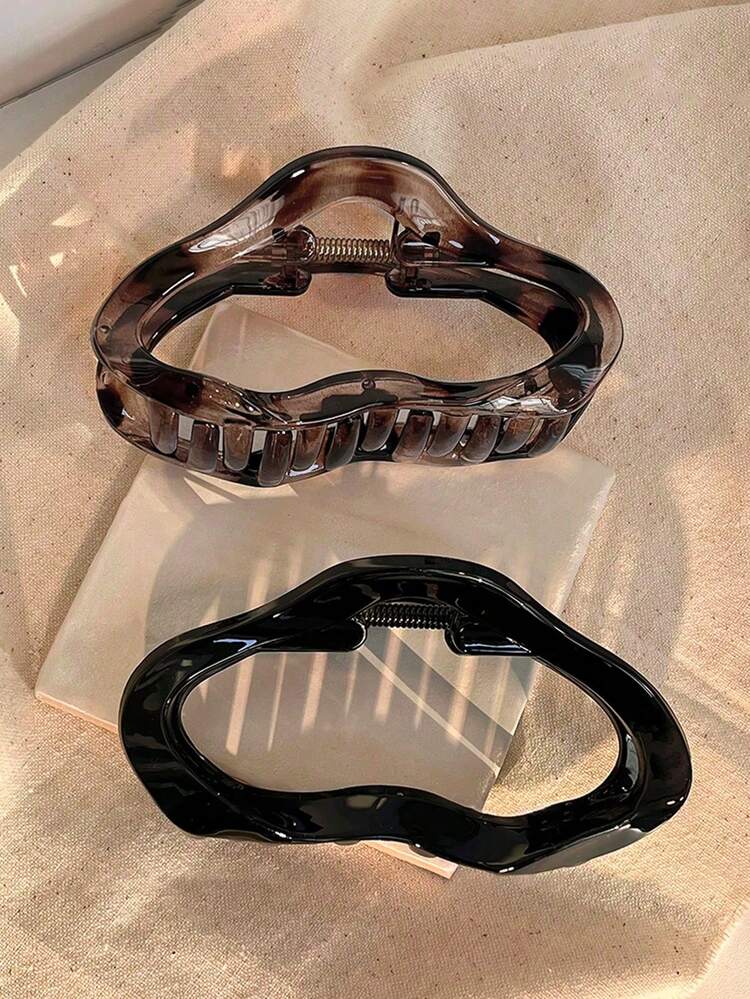 3 peças/2 peças Grampos de Cabelo Elegantes com Estampa de Leopardo Ondulado para Mulheres, Adequados para Coque, Trança, Penteado Diário, Encontros, Férias, Festas, Transporte, Grampos de Cabelo para Casa, Acessórios de Cabelo para Escola, Faculdade, Outono e Inverno para Mulheres - Multicolorido - Visão 10