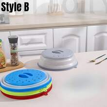 Silicone Microwave Splatter Cover, Microwave Cover For Food Fruit Drainer, Microwave Food Cover, Microwave Plate Cover, Microwave Lid, Kitchen Essentials, Dishwasher Friendly Collapsible Microwave Covers - Microwave Splatter Cover For Food, Space-Saving Design (10.5 Inch) Silicone & Plastic And Dishwasher Friendly - Food Cover - View 11