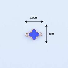 10 peças/conjunto Estilo Coreano Trevos de Liga Pingente de Óleo DIY Brincos Pulseira Encantos Feitos à Mão, Adequado Para Amigos/Família/Professores/Amantes/Homens e Mulheres/Aniversário/Reunião/Presente Perfeito/Festa