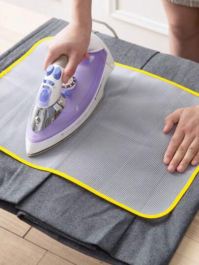 1pc Protective Ironing Cloth For High-Temperature Board And Pressure Net With Insulation Pad, Insulated Lining For Household Use, Random Colors, Easy Ironing Surface Protector, Shield For Delicate Garments, Spring Home Essentials, Compact And Portable Setup, Compatible For At-Home Laundry And Craft Projects, Versatile For Everyday Use In Kitchen And Studio, Soft Touch Feel, Heat Shield, Non-Slip Backing, Travel Friendly, Keeps Garments Crisp, Reduces Creases, Quick Setup, Easy Storage