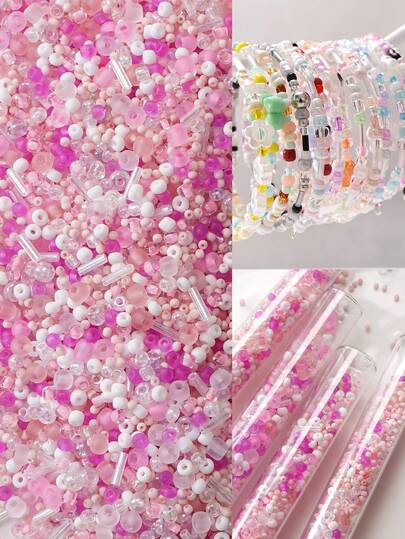 20 克混合玻璃种子米珠，适用于 DIY Kandi 手链、项链、耳环、发饰和服装装饰珠宝制作工艺品的珠子