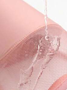 قطعة واحدة من حافظة فرش المكياج الوردية مع سحاب، حامل فرش المكياج المحمول المقاوم للماء من البي في سي الشفاف، حقيبة فرش المكياج المحمولة، حقيبة مكياج احترافية، حقيبة تخزين للفنان، كوب مكياج قابل للطي عمودي أساسي للاستخدام المنزلي، مناسب للهدايا والعطلات والسفر. - متعدد الألوان - مشاهدة 4