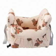 Pet Bed & Crate Mat - Yellow Bear Deluxe Edition + Blanket - View 5