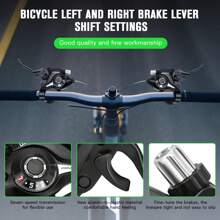 Daeidl 1pair Bicycle Brake Levers Shifter 3x7 21 Speed Shifter With Gear Indicator And V Brake Cable For Moutain Bike, Road Bike, MTB, BMX, Fixie Gear, Cycling